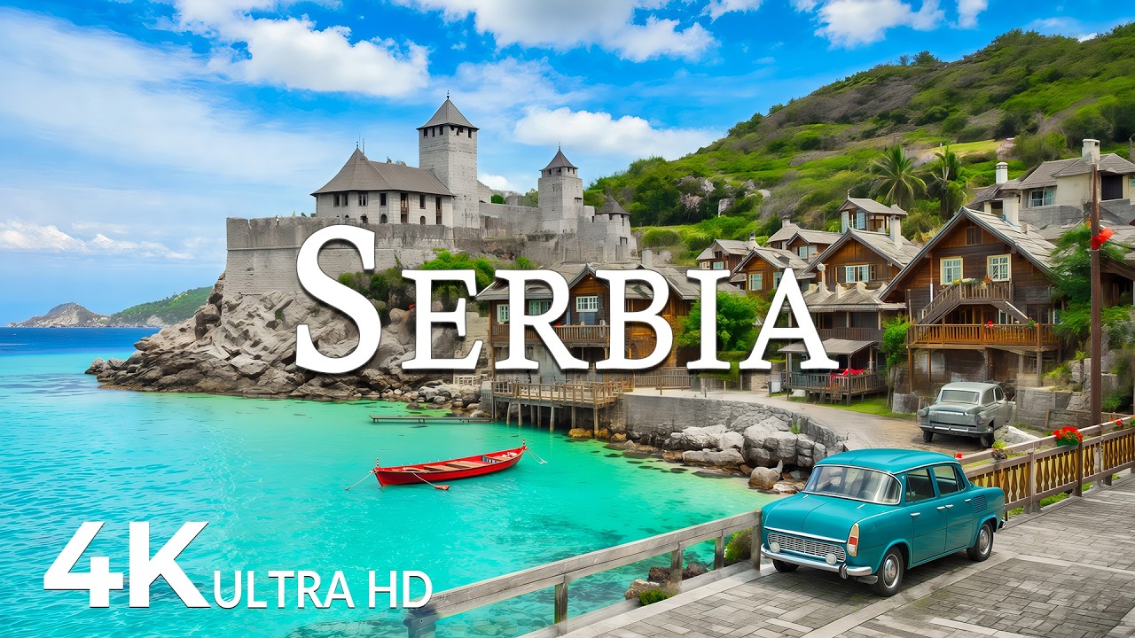FLYING OVER SERBIA (4K UHD) &ndash; Soothing Music Along With Beautiful Nature Video - 4K Video ULTRA HD