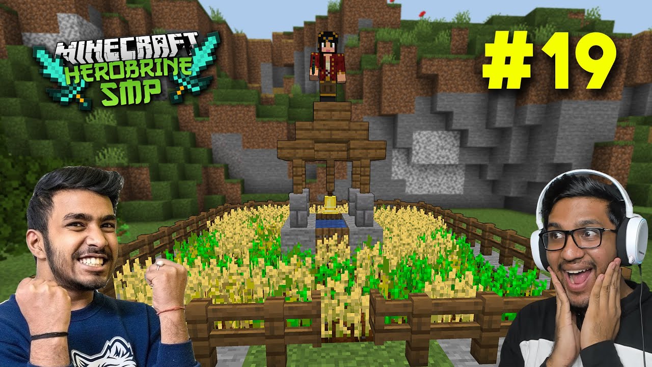 I MADE WHEAT FARM IN HEROBRINE SMP | MINECRAFT GAMEPLAY #19