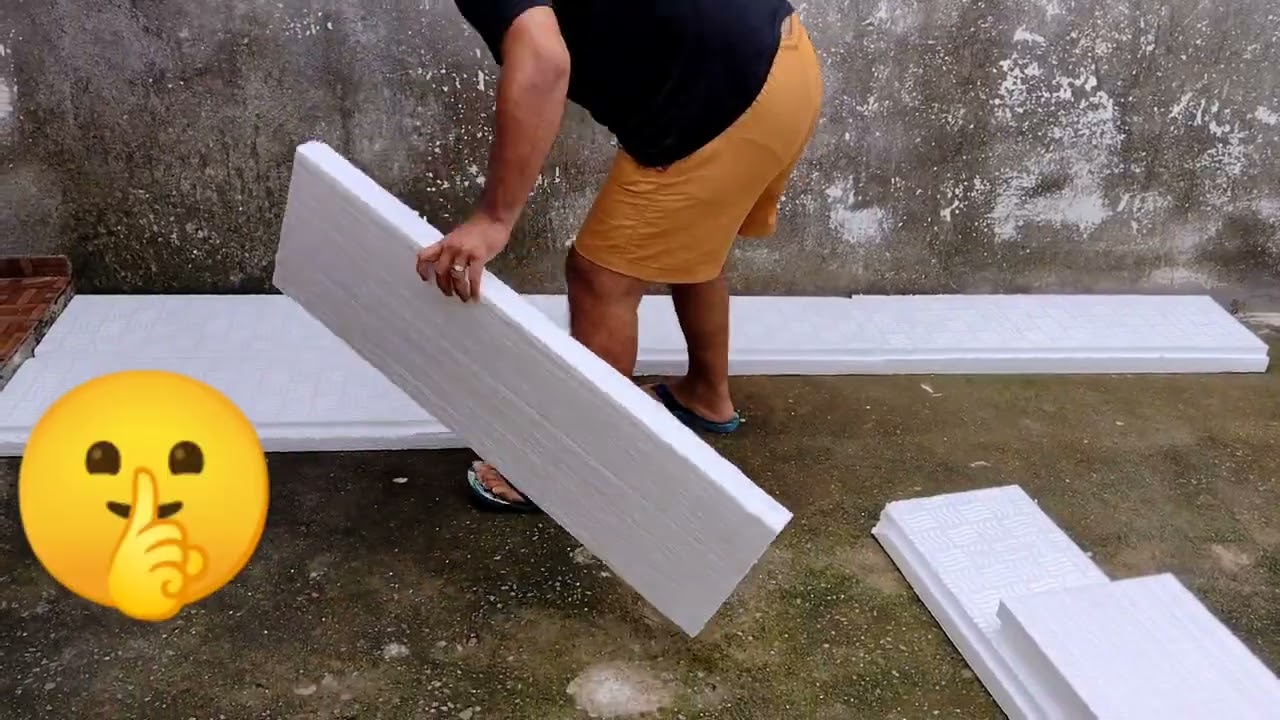 Caiaque de isopor e fibra de vidro. Parte 1