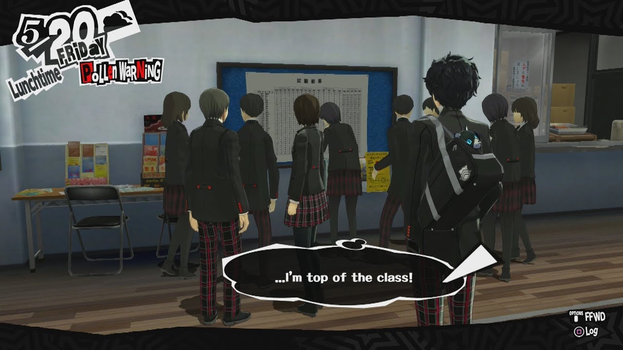 Persona 5: Walking Around Shujin with the Top Score (Date: 5/20)
