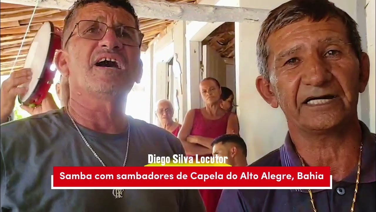 Samba com sambadores de Capela do Alto Alegre, Bahia