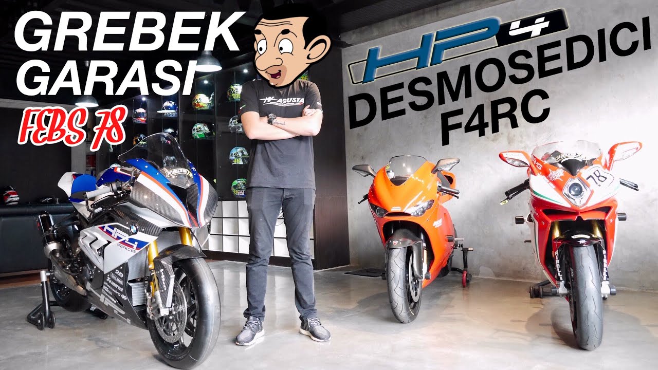 GREBEK HP4 RACE & SEMUA ISI GARASI FEBS#78 | DESMOSEDICI, F4RC, APRILIA RSV4 RF