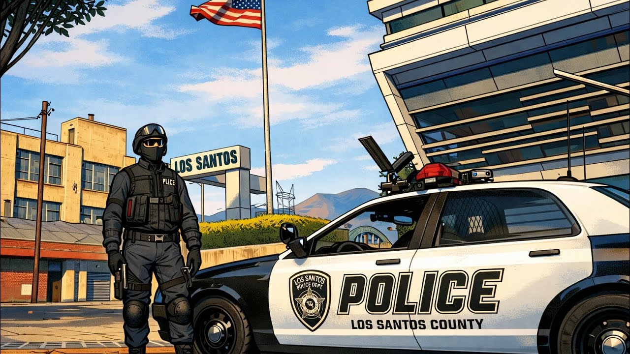 Gta5 Online Trabajo de Agente Policía 👮🏻‍♂️🚓🚔