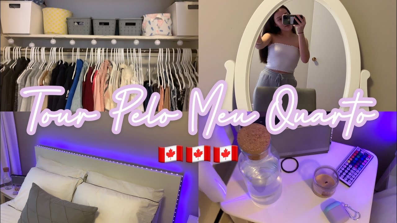 Tour pelo meu quarto do Canadá 🇨🇦