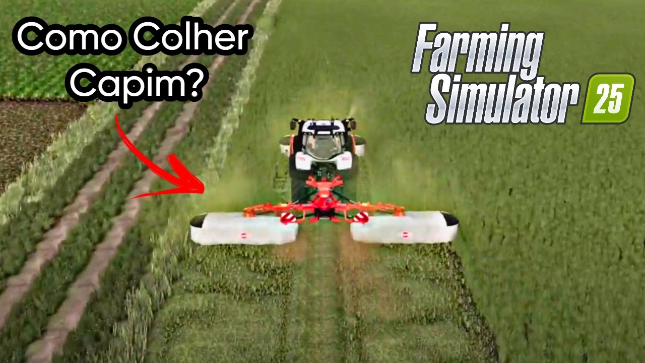 COMO COLHER CAPIM/ERVA NO FARMING SIMULATOR 25? - TUTORIAL