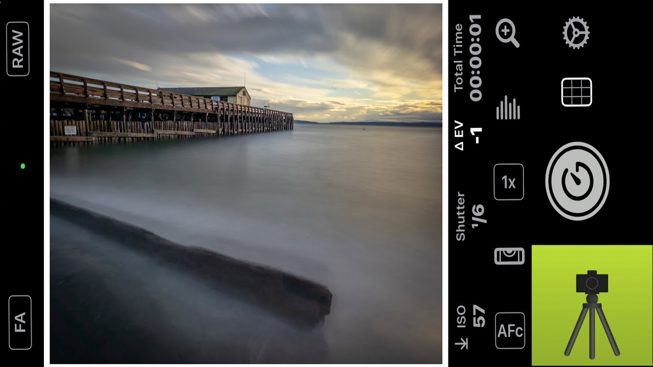 How to smooth out water with an iPhone at the beach.