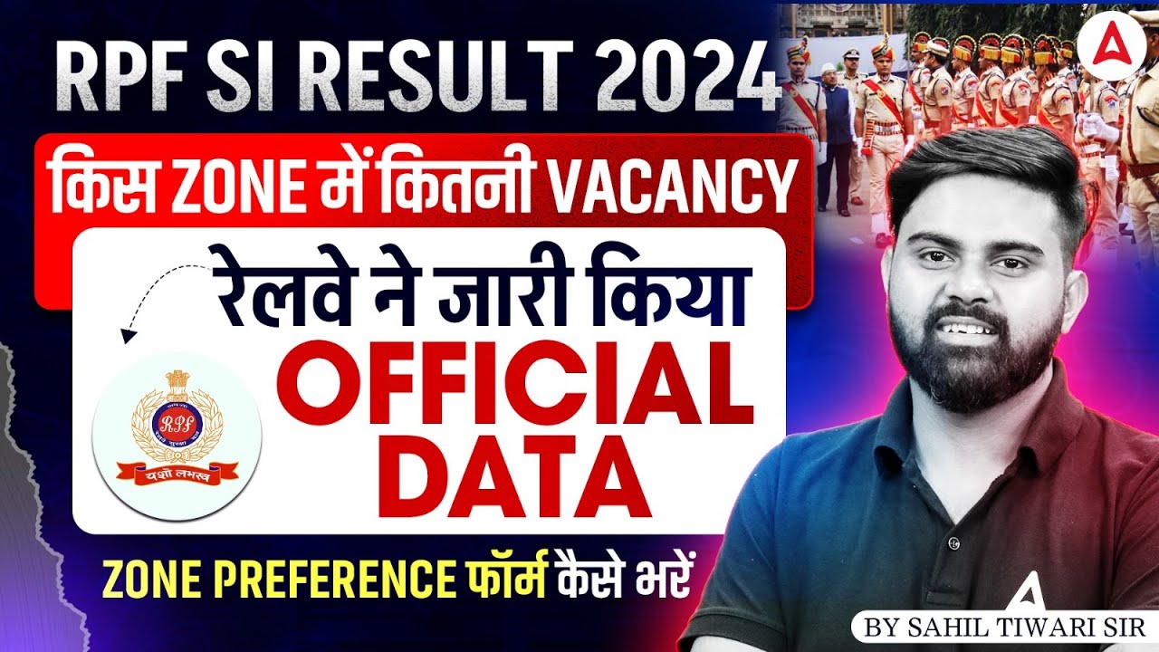 RPF SI Zone Wise Vacancy 2024 | RPF SI Result 2025 | RPF SI Zone Preference | RPF SI Post Details