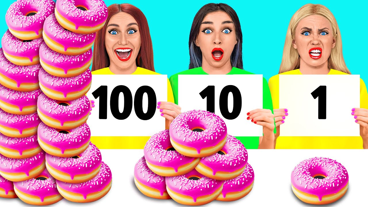 100 Слоев Еды Челлендж | Сумасшедшие Лайфхаки и Рецепты от Multi DO Food Challenge