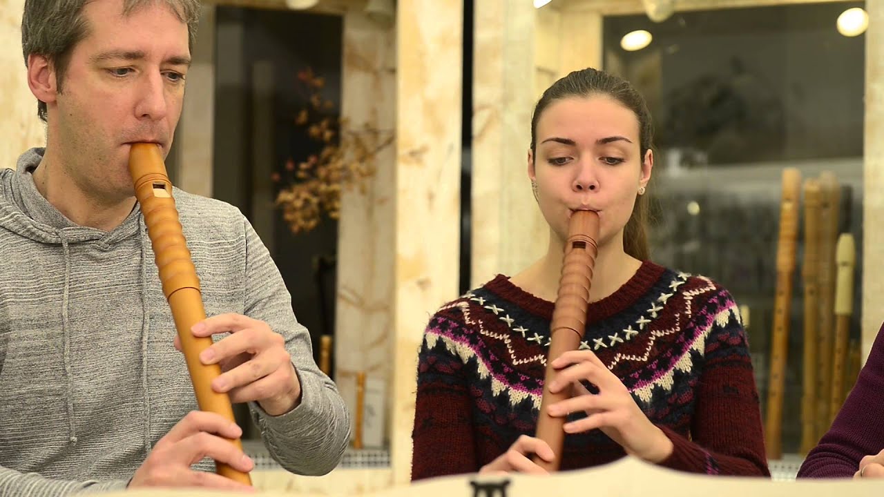 Trio Vesini spielt auf Mollenhauer Kynseker Blockflöten