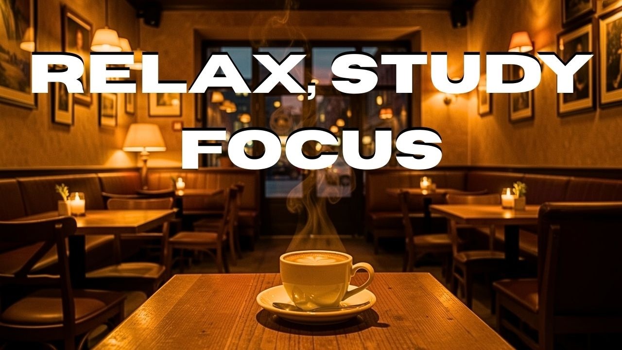 Instrumental Music Relaxing 🎹 Smooth Jazz Café Ambience for Focus, Study & Work