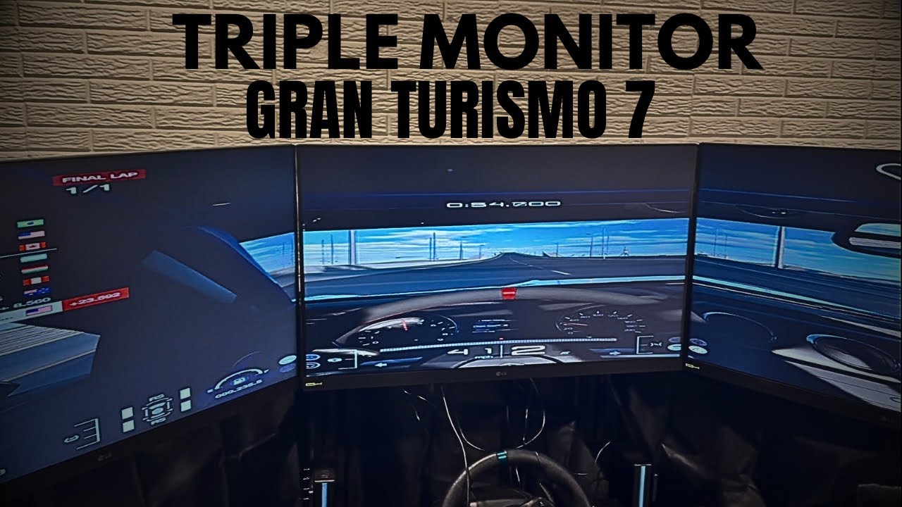 TRIPPLE MONITOR GRAN TURISMO 7 SETTUP DOES IT WORK?