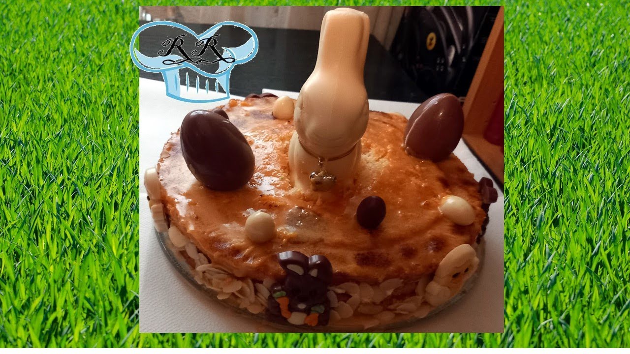Tarta de Mona de Pascua y Yemas Tostada