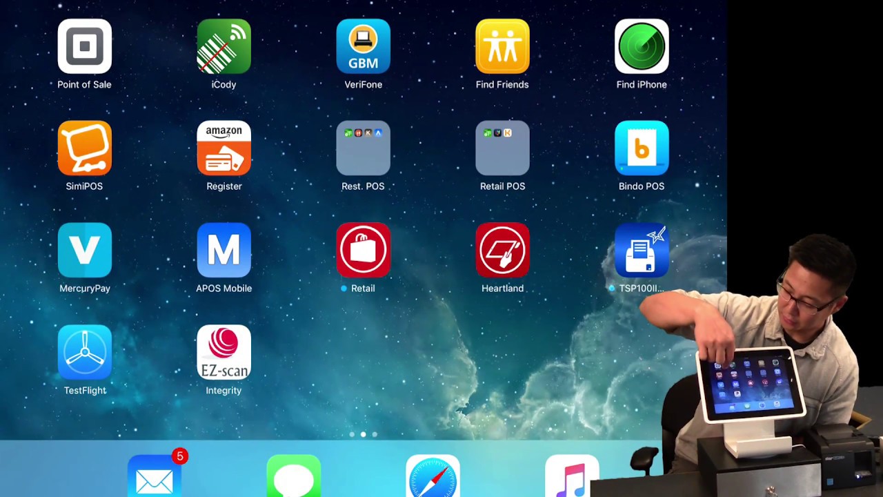 Setting up a receipt printer and cash drawer with Square Stand on iOS