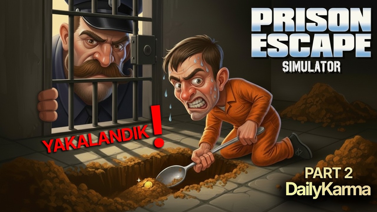 KAÇAMADAN YAKALANDIK ! | PRİSON ESCAPE SİMULATOR | DAİLYKARMA