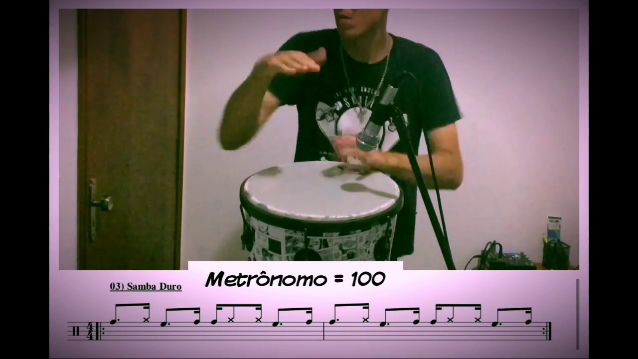 Como tocar Samba Duro no Timbau - Aula 7