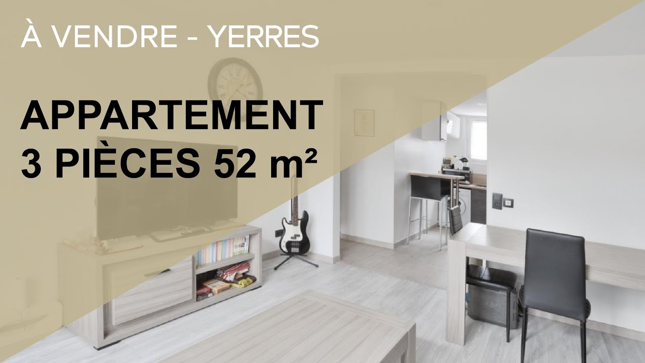 Appartement F3 52 m2 - Yerres - Île de France - à vendre