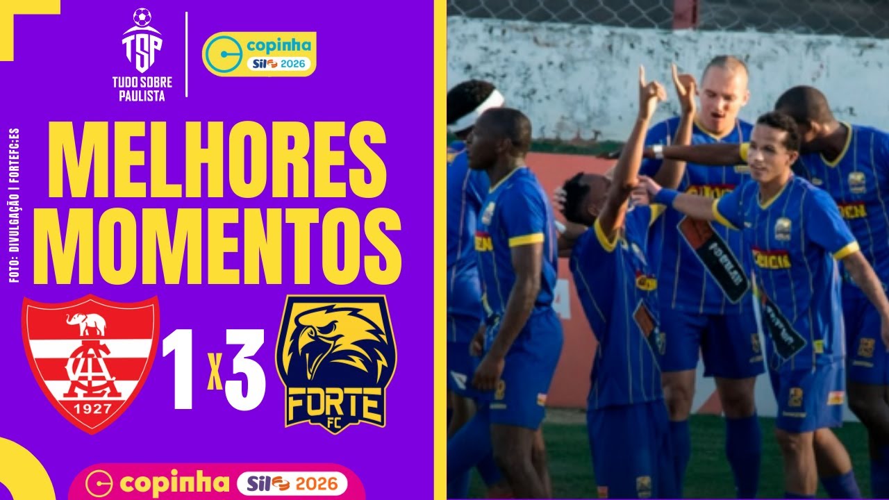 LINENSE 1 X 3 FORTE FC | MELHORES MOMENTOS | COPINHA 2026 | 3&ordf; RODADA