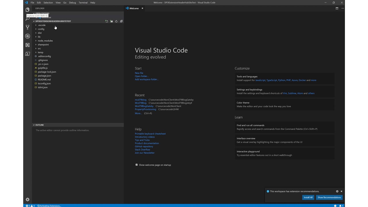 Header Extension on HubSites