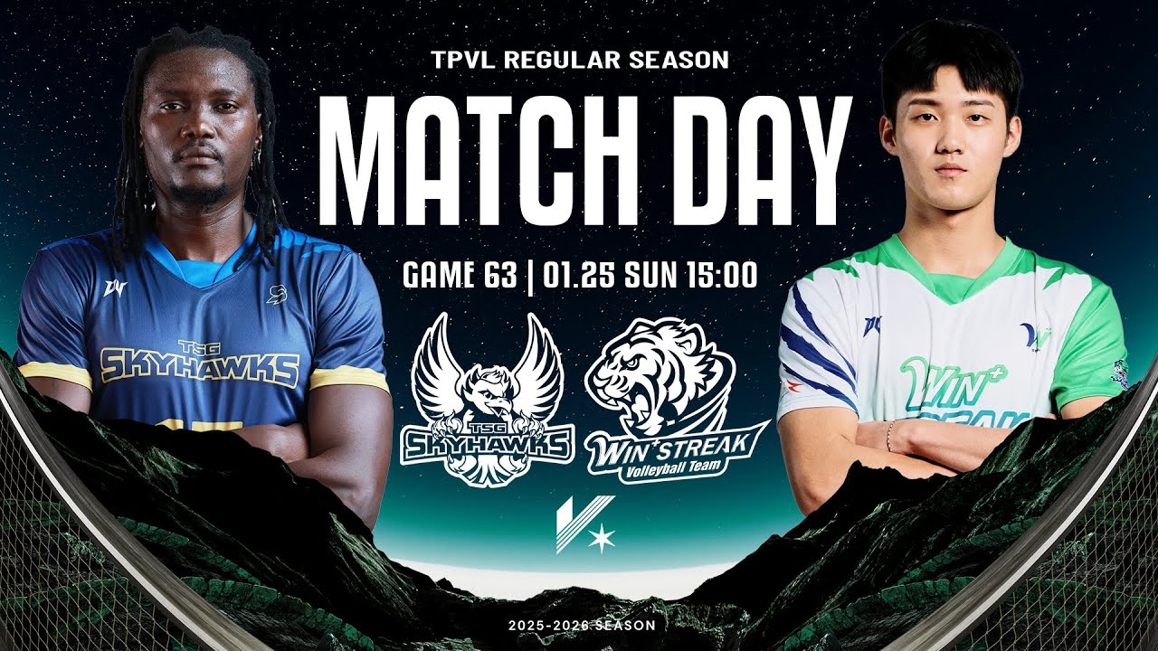 【LIVE】𝗙𝗨𝗟𝗟 𝗠𝗔𝗧𝗖𝗛｜TPVL  2025-26 例行賽 G63 1/25 15:00 台鋼天鷹 vs 臺中連莊