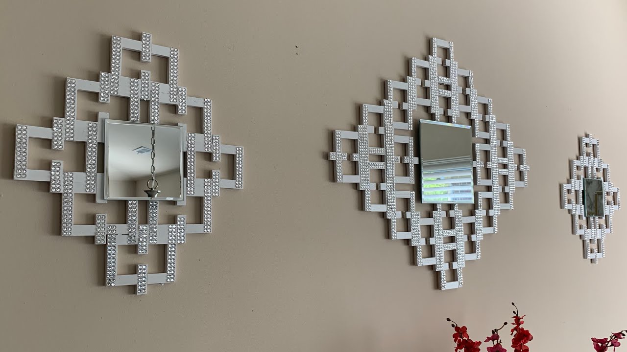 DOLLAR TREE DIY | GLAM WALL ART