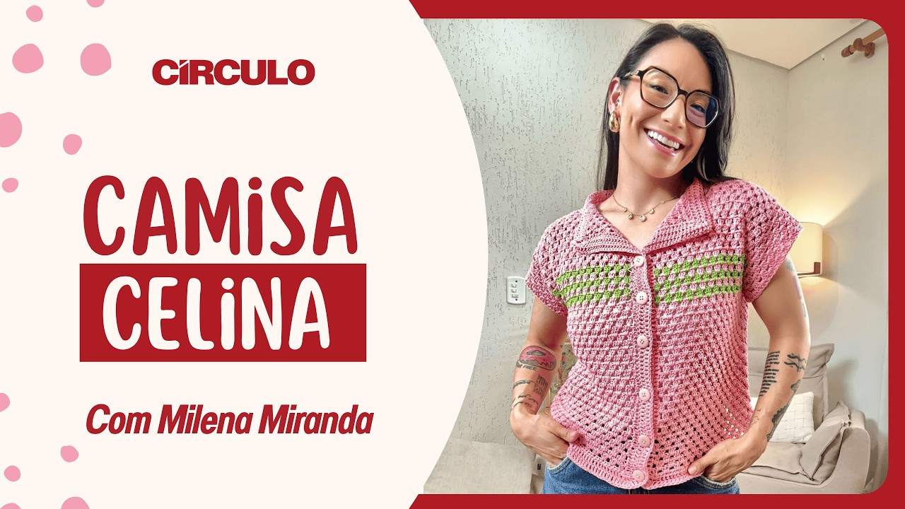 Camisa Celina em crochê | Milena Miranda