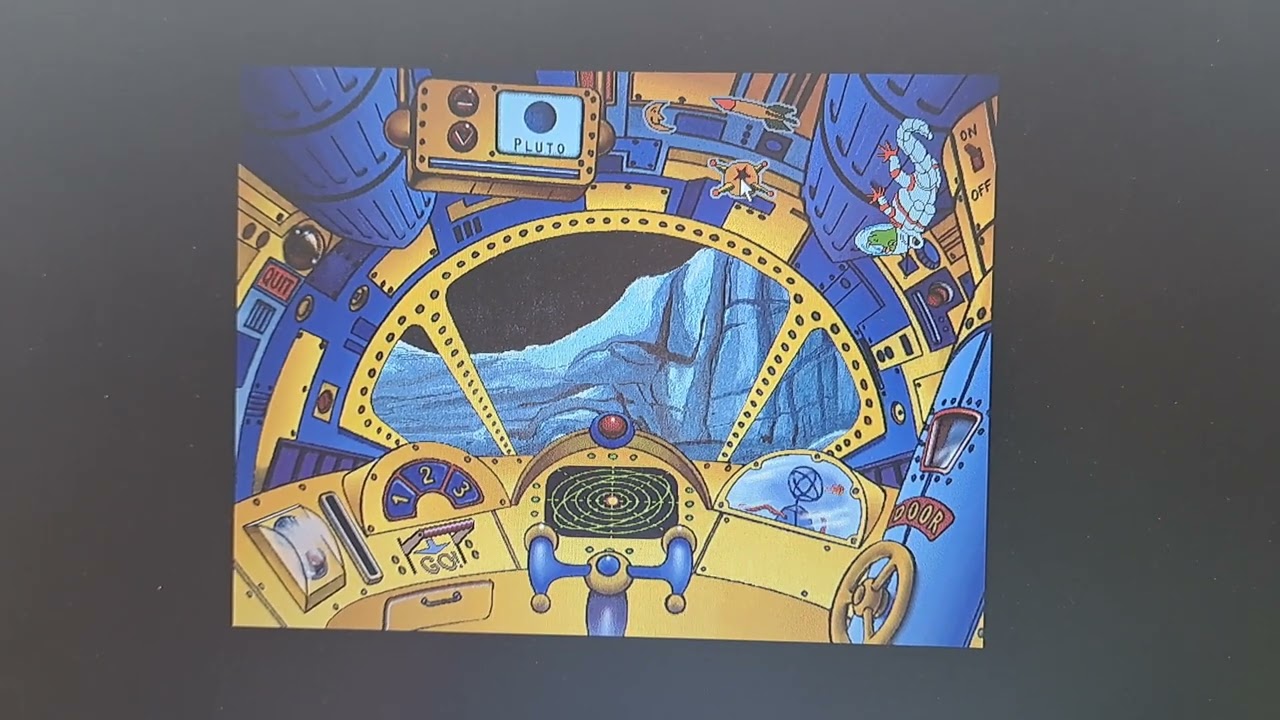 The Magic School Bus Explores the Solar System - Arnold and his lizard Liz on the planet Pluto