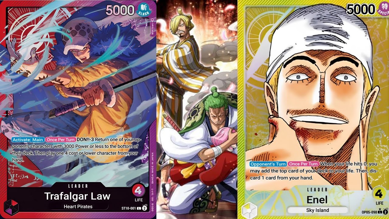 One Piece Card Game Flagship Battle Round 3: R/P Law vs Enel [OP-05]