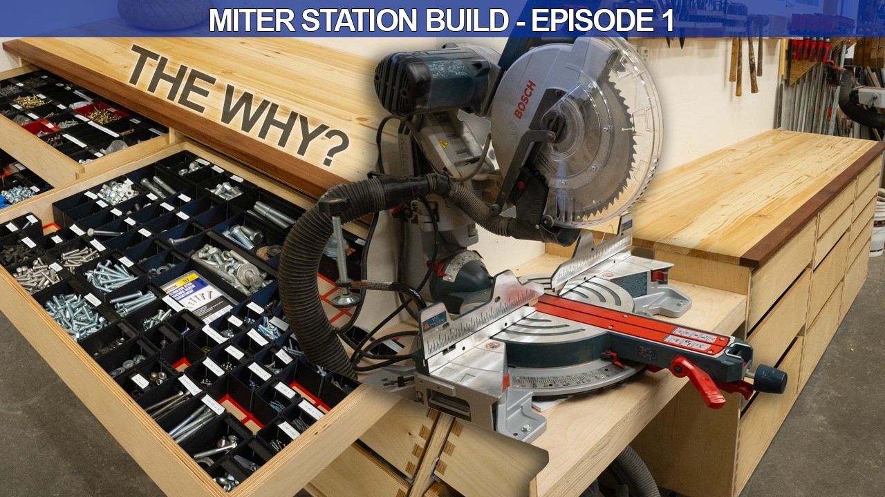 Part 1: The Best Miter Station and Shop Cabinet - Design Ideas, Layout, & Organization for Storage