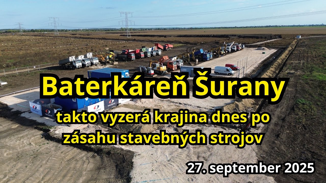Baterkáreň Šurany: Aktuálny priebeh úprav krajiny a stavebných prác