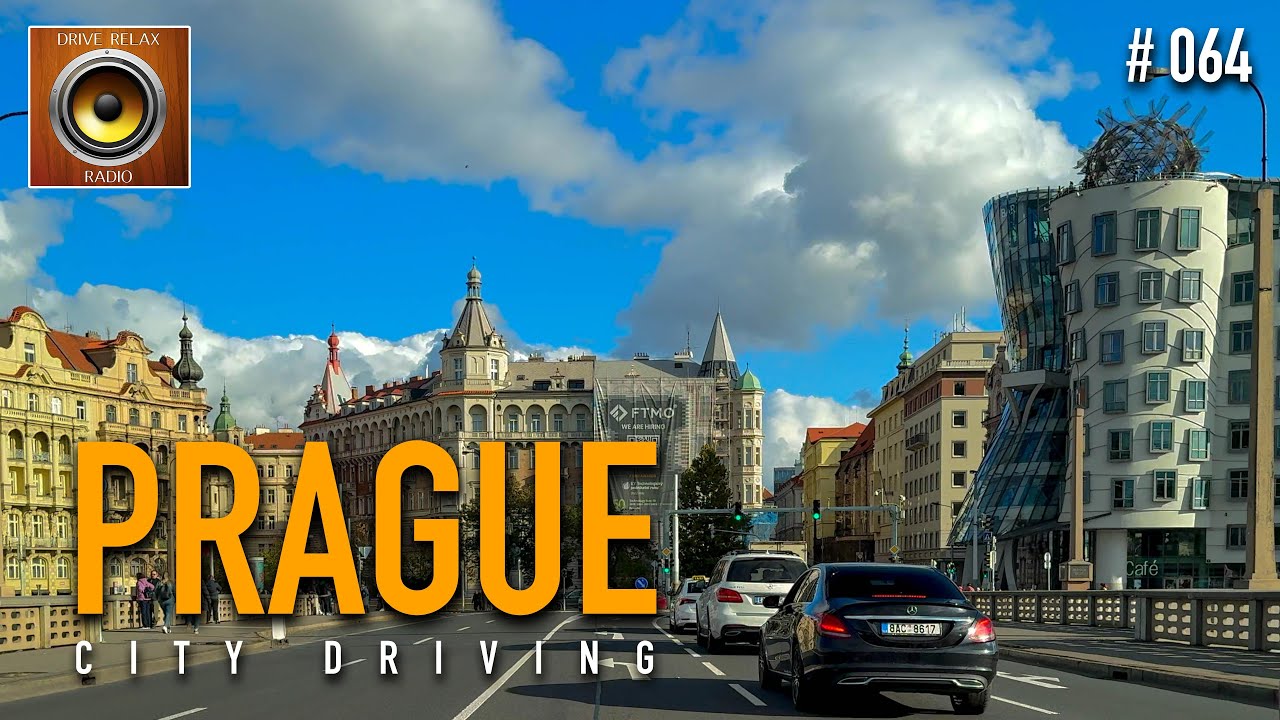 Prague Driving 4k Tour: Slivenec to Peace Square 🎹 Czech Republic HDR 60fps