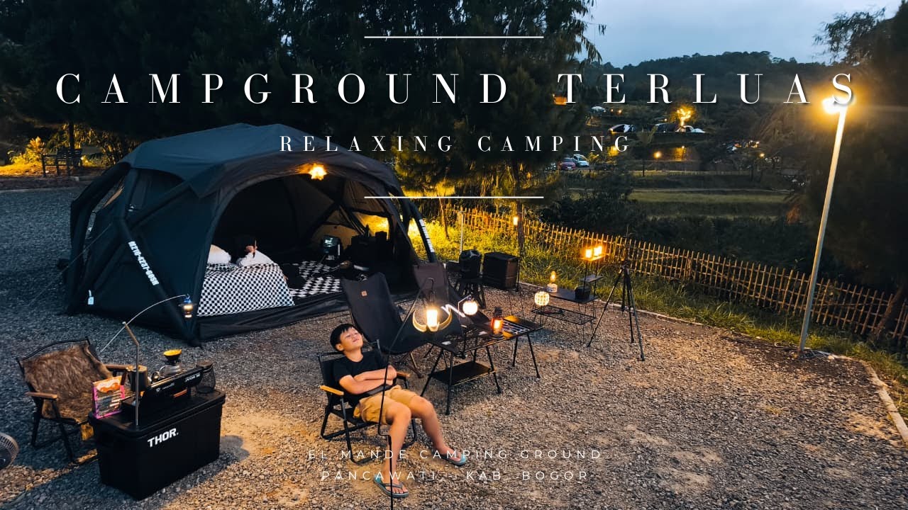 HARUS KESINI LAGI ‼️PUNYA CITYLIGHT DAN AREA CAMPING TERBAIK DI ELMANDE CAMPGROUND | GOSH AIR TENT