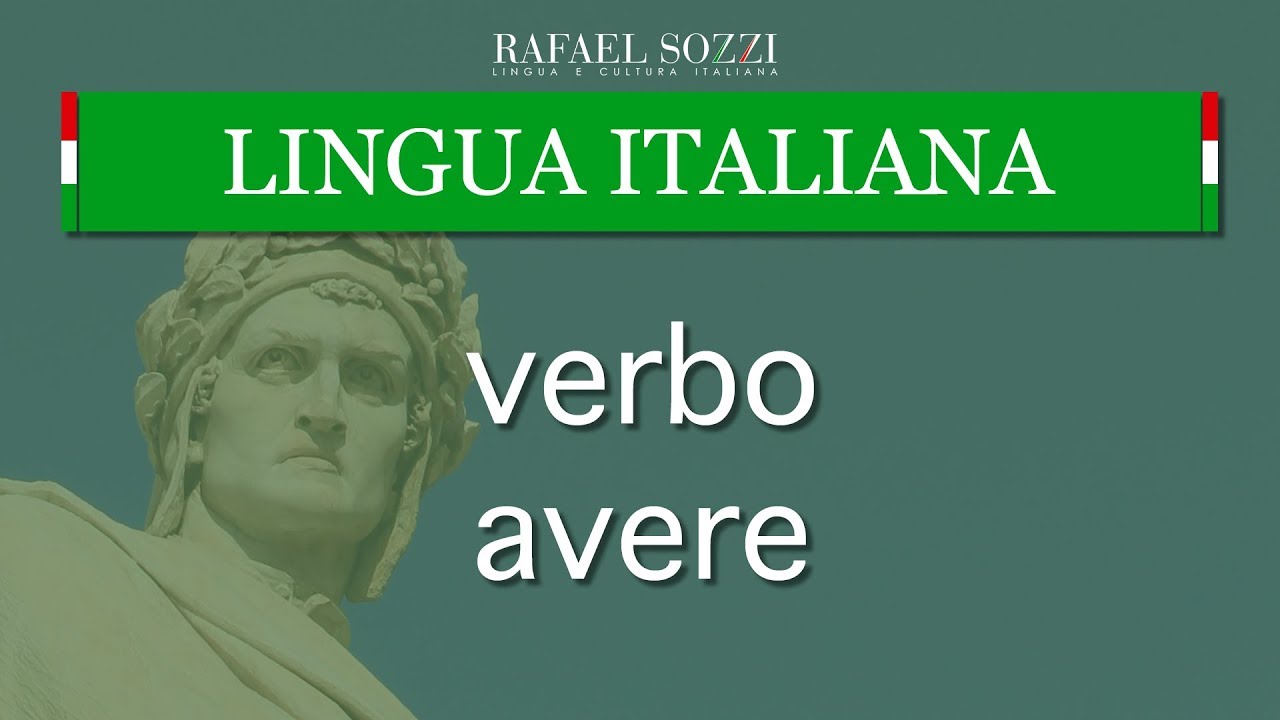 VERBO AVERE - Verbo ter em italiano - Lingua italiana #12