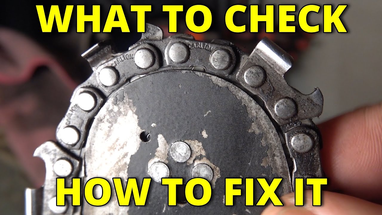 Chainsaw bar damage and how to repair it