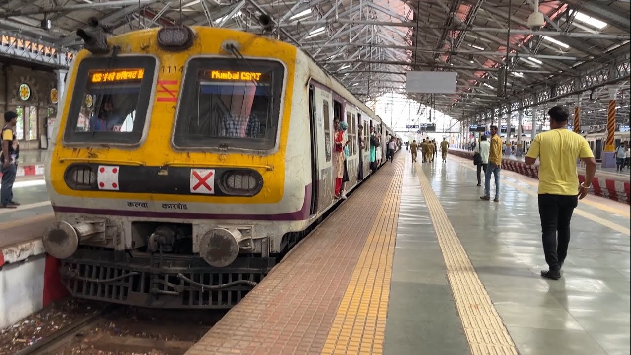 CSMT -Panvel Railways Station ll Mumbai Local Train Back To Back Action ll Mumbai Local Train