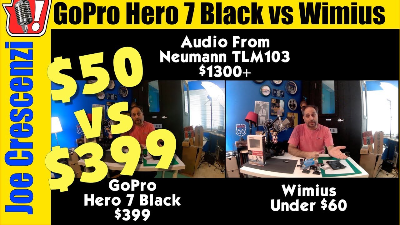 $399 GoPro Hero 7 Black vs Wimius, $55 Chinese Sports Cam