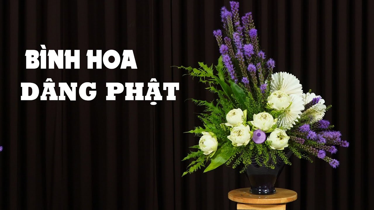 Chỉ vài phút | Hướng dẫn cắm bình hoa DÂNG CÚNG PHẬT | BÀN THỜ GIA TIÊN rất đẹp