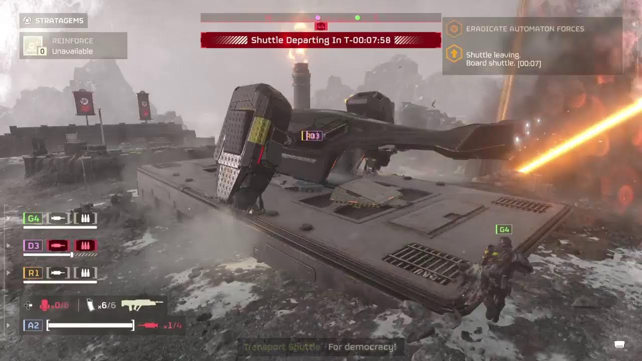 Friday night coop! Dam clankers.  (Helldivers 2)