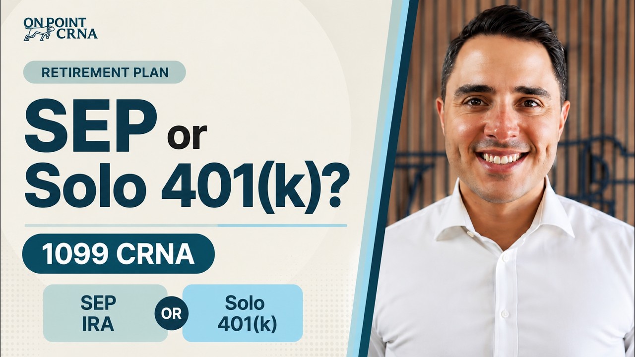 SEP IRA или Solo 401(k): какой пенсионный план лучше для CRNA на 1099?