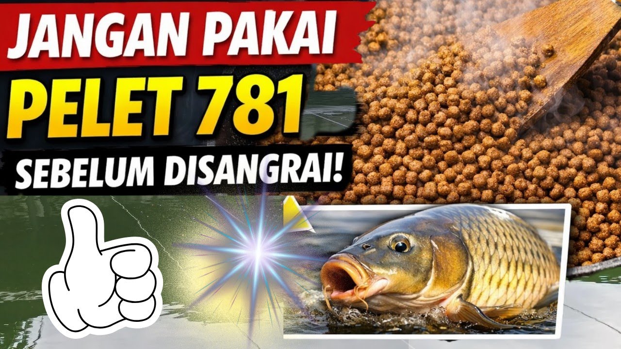UMPAN IKAN MAS PELET 781 SANGRAI PALING GACOR TERBARU
