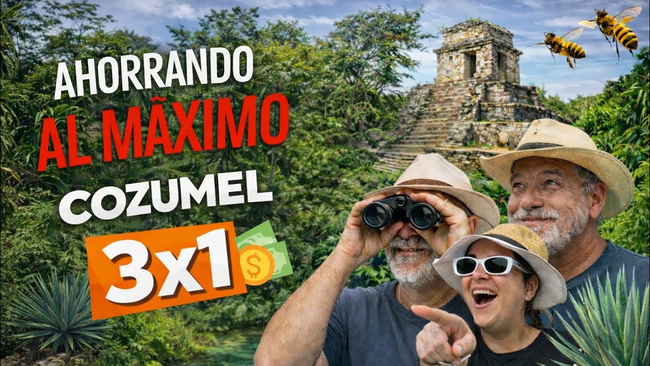 Cozumel 3x1 Mayan Ruins, Mayan Bees Sanctuary, Barriecito