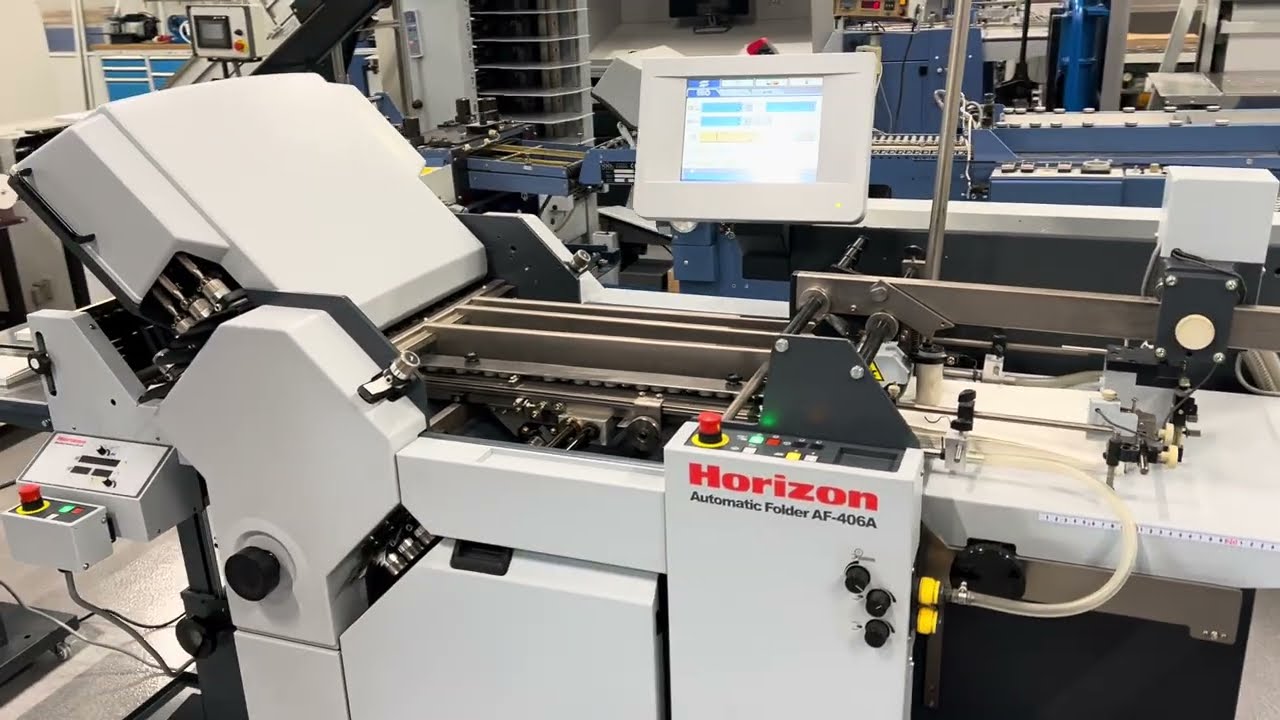 Horizon AF-406A Pharmaceutical Folding Machine With ED-40 standing delivery