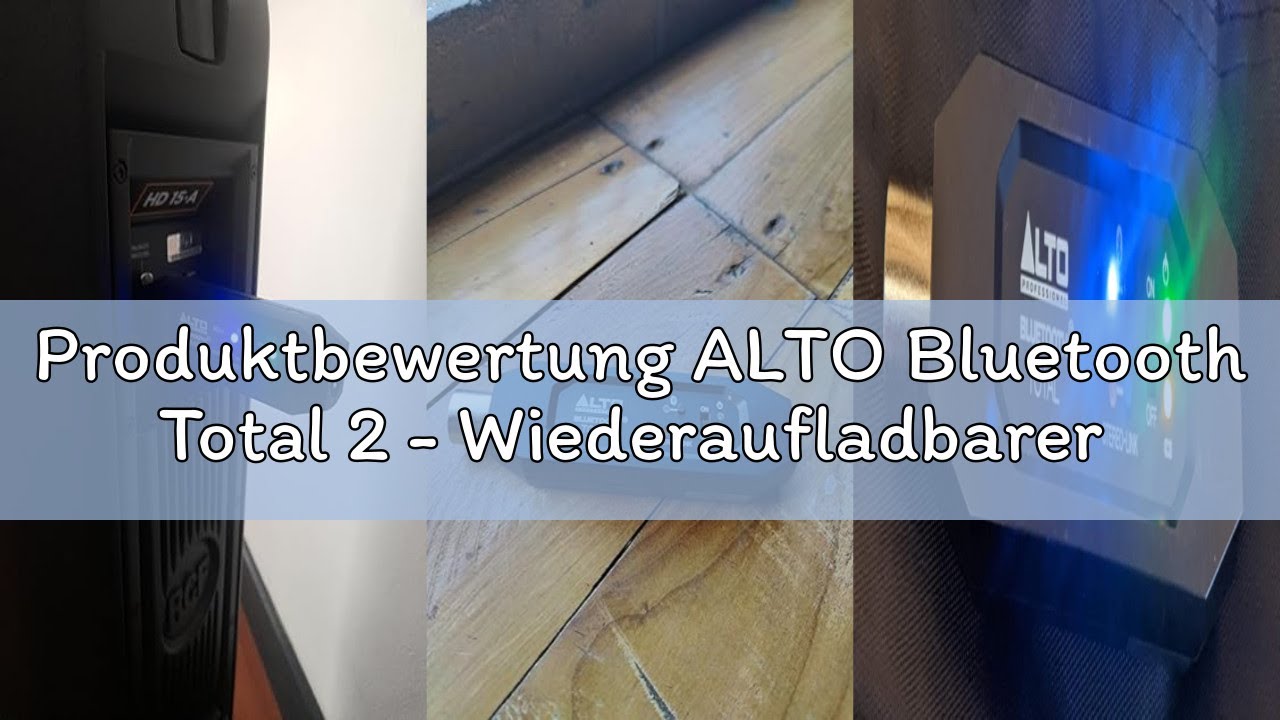 Produktbewertung ALTO Bluetooth Total 2 - Wiederaufladbarer Bluetooth-Empfänger mit XLR-Verbindung f