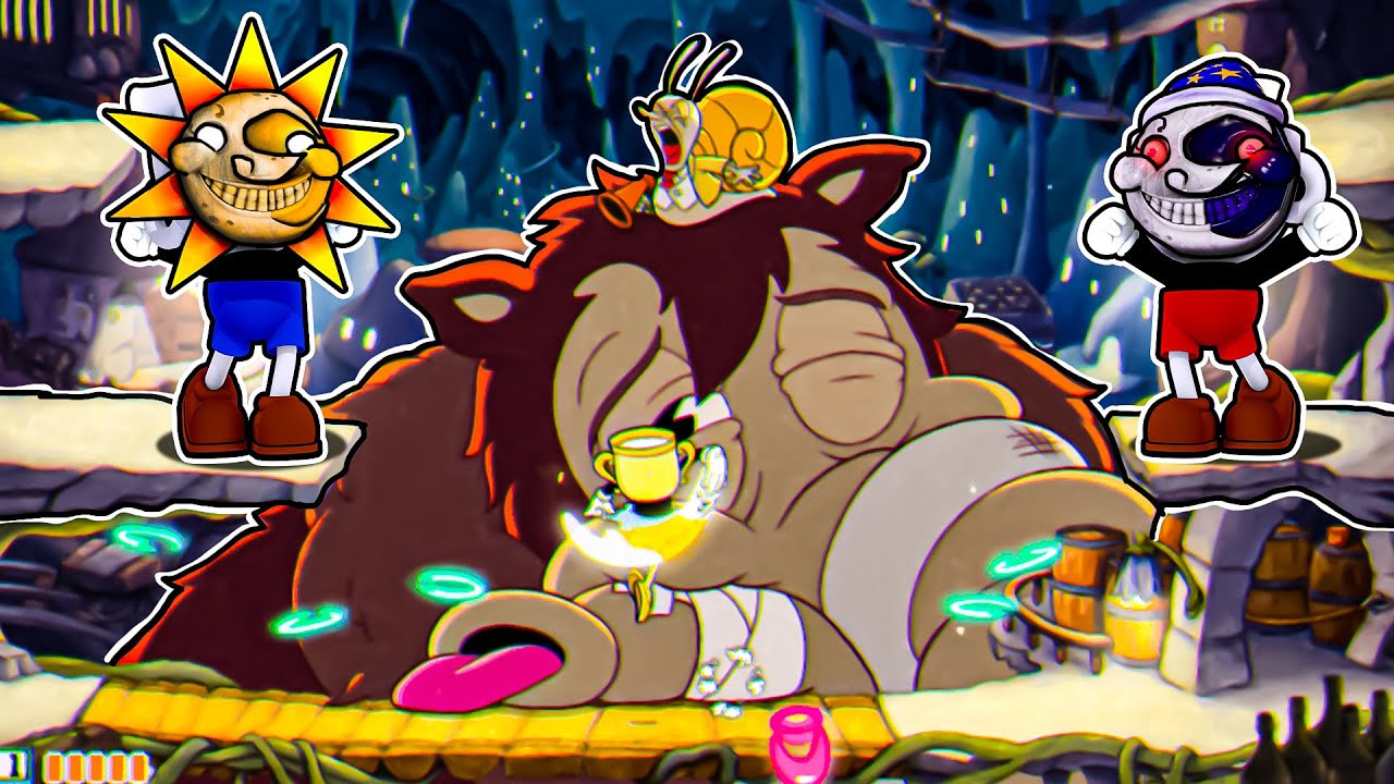 Sun and Moon do the IMPOSSIBLE in Cuphead Delicious Last Course!