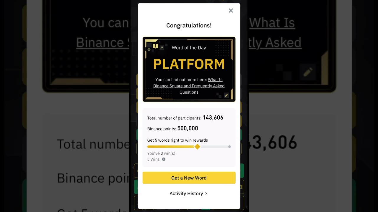 Binance Square Word of the day #binance #usdt #rewards #games #wordoftheday #crypto #puzzle