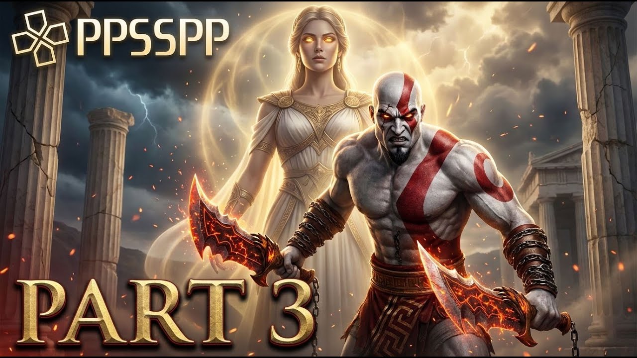 God of War: Chains of Olympus Part 3 (PSP) | Full Gameplay Walkthrough | PPSSPP
