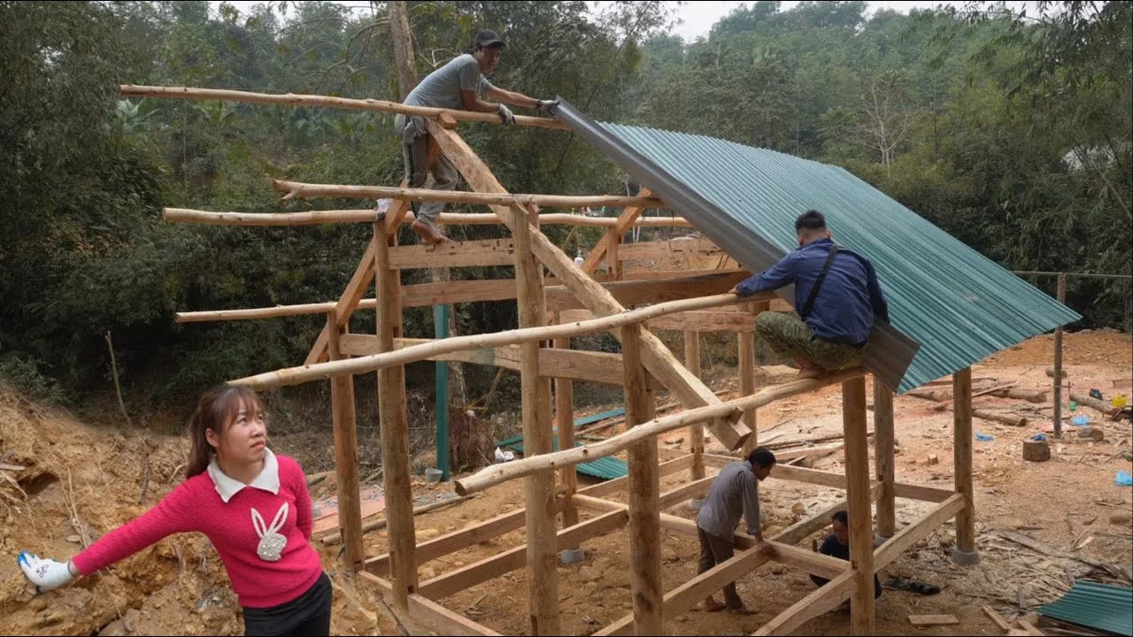 TIMELAPSE: START To FINISH 180 Days BUILD LOG CABIN - Build Wooden House, Sawing Wood - Farm Life