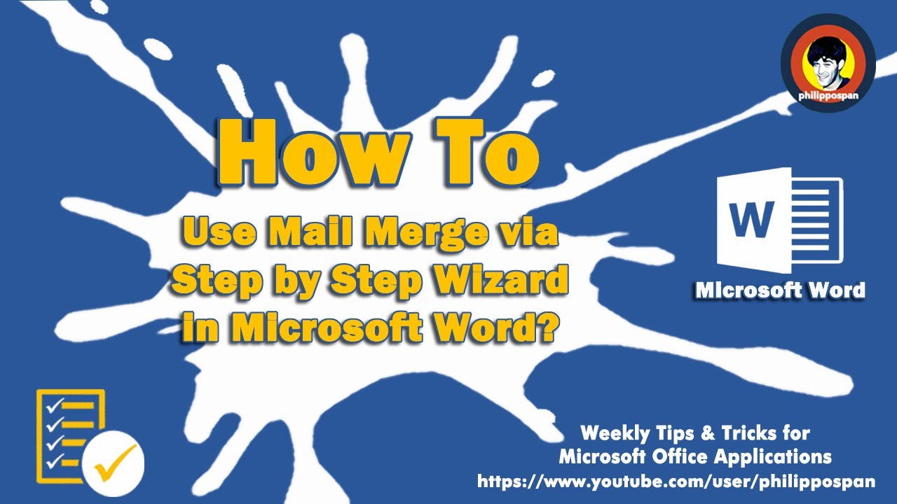 How To Use Mail Merge via Step by Step Wizard in Microsoft Word?