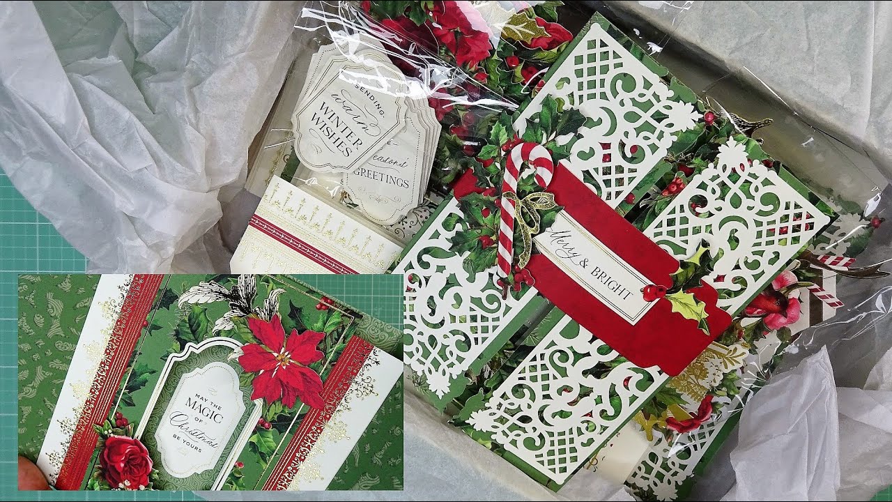 Anna Griffin Christmas Shutter Card Making Kit Unboxing, Review, Tutorial! Just Gorgeous and Easy!