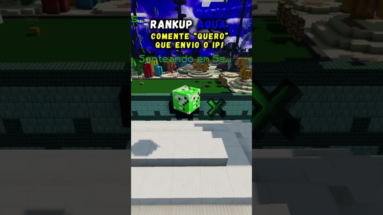 GANHAMOS 300 DIAS DE VIP SIMPLESMENTE ABRINDO ESSAS LUCKYBLOCKS DA SORTE  NO RANKUP AQUA!!!!
