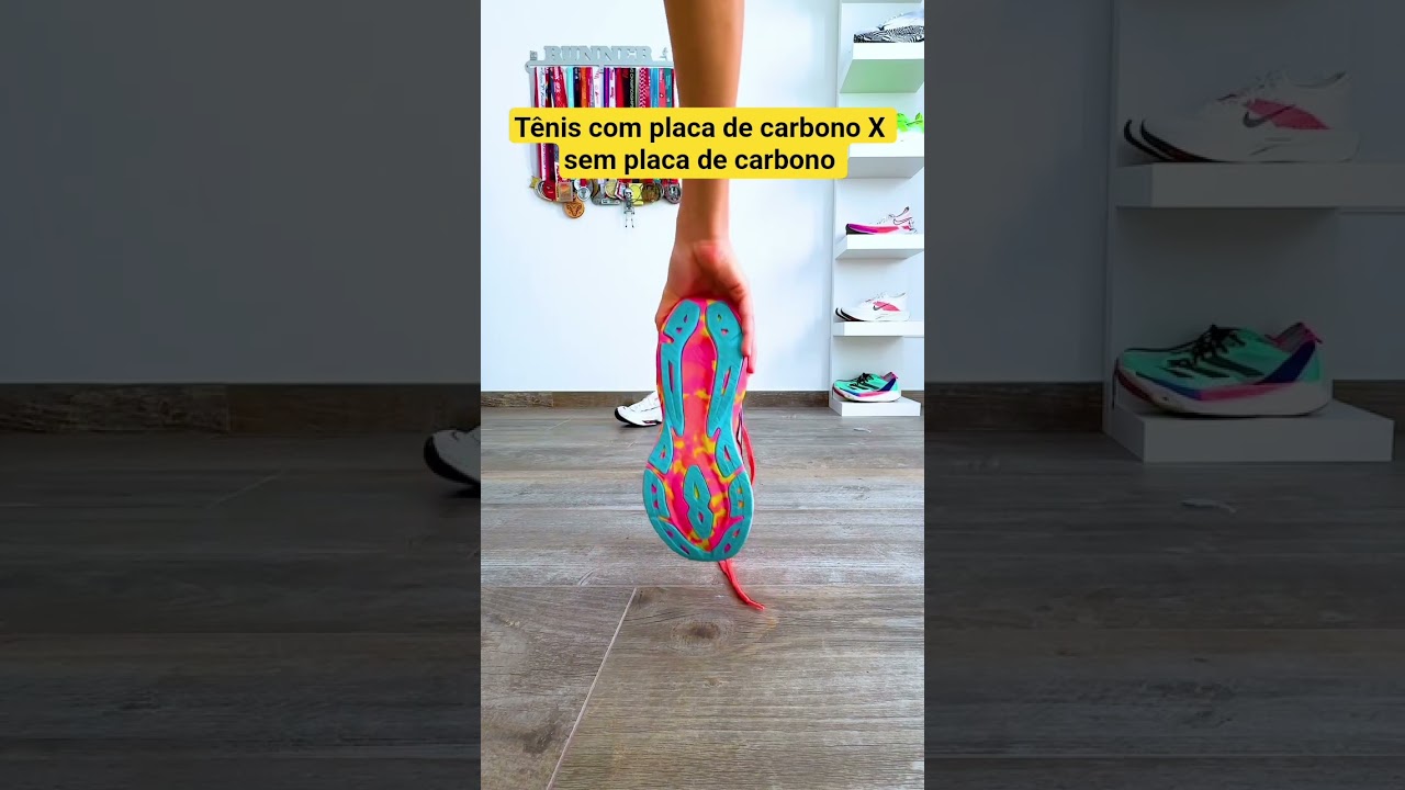 T&ecirc;nis para corrida com placa de carbono X sem placa de carbono.#corridaderua #running #correr